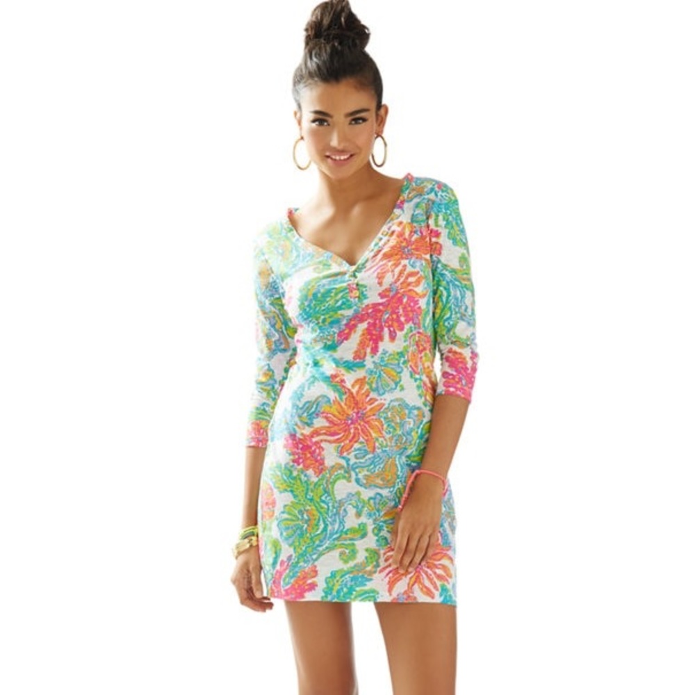 Lilly Pulitzer | Palmetto V-Neck T-Shirt Dress
